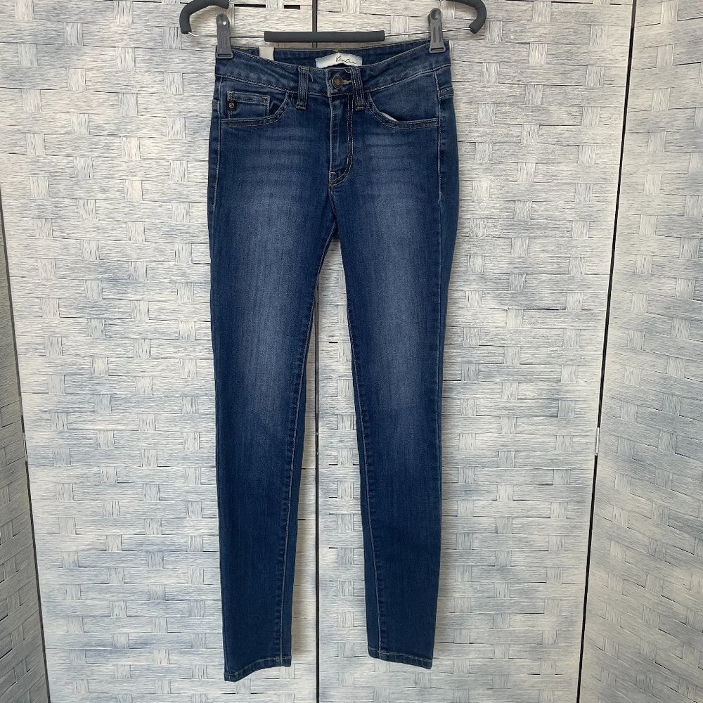 Kan Can Jeans Sz 24W Dark Wash Skinny‎ Fit Denim Pants KC7092YT